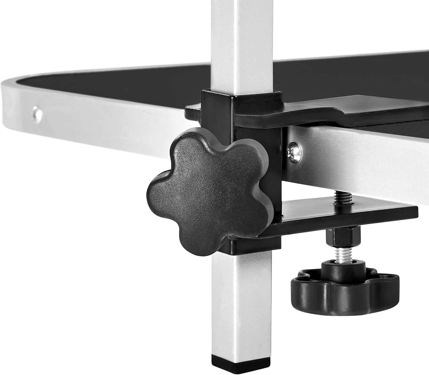 46'' Pet Grooming Table for Large Dogs Adjustable Height Portable Trimming Table Drying Table W/Arm/Noose/Mesh Tray Maximum Capacity up to 265Lb, Black